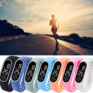 2019 LED Digital Display Bracelet Watch Children's Students Silica Gel Sport Watch Boys & Girls Watch Relogio Feminino Masculino