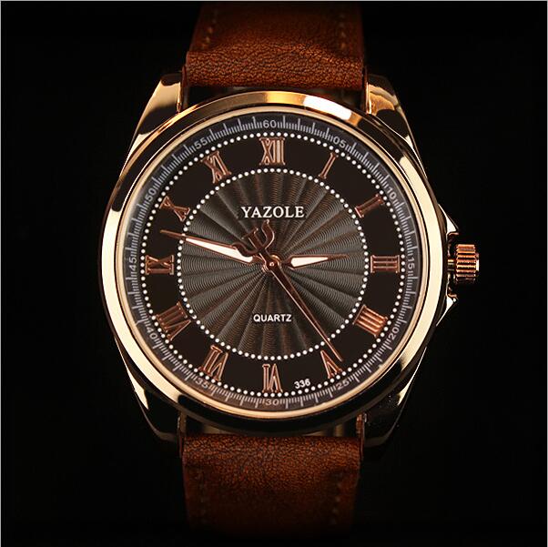 YAZOLE 2019 Business Watch Men Top Brand Luxury Quartz Wrist Watches Classic Fashion Leather Male Wristwatch Clock Reloj Hombre