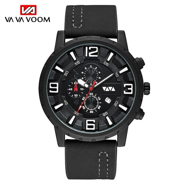 Sports Waterproof Watch Men 2019 New Mens Watches Top Brand Luxury Quartz Watch Casual Leather Military Clock Relogio Masculino