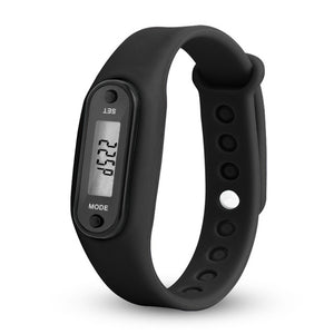 Run Step Watch Bracelet Pedometer Calorie Counter Digital LCD Walking Distance Electronic Watch digital Watch fashion gif Men's