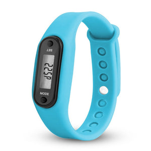 Run Step Watch Bracelet Pedometer Calorie Counter Digital LCD Walking Distance Electronic Watch digital Watch fashion gif Men's