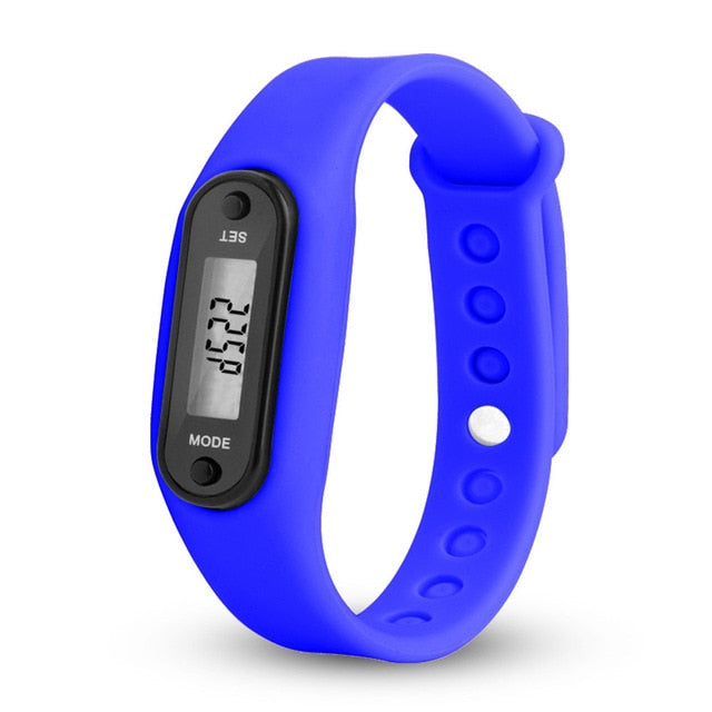 Run Step Watch Bracelet Pedometer Calorie Counter Digital LCD Walking Distance Electronic Watch digital Watch fashion gif Men's