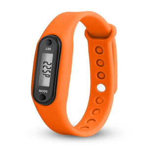 Run Step Watch Bracelet Pedometer Calorie Counter Digital LCD Walking Distance Electronic Watch digital Watch fashion gif Men's