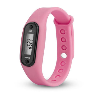 Run Step Watch Bracelet Pedometer Calorie Counter Digital LCD Walking Distance Electronic Watch digital Watch fashion gif Men's
