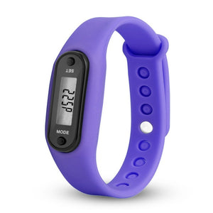 Run Step Watch Bracelet Pedometer Calorie Counter Digital LCD Walking Distance Electronic Watch digital Watch fashion gif Men's