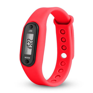Run Step Watch Bracelet Pedometer Calorie Counter Digital LCD Walking Distance Electronic Watch digital Watch fashion gif Men's