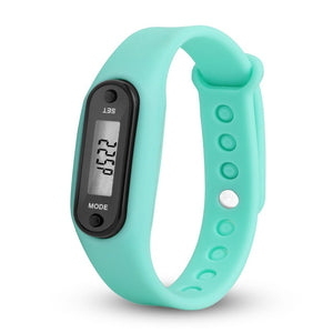 Run Step Watch Bracelet Pedometer Calorie Counter Digital LCD Walking Distance Electronic Watch digital Watch fashion gif Men's