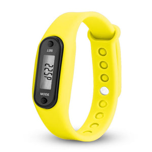 Run Step Watch Bracelet Pedometer Calorie Counter Digital LCD Walking Distance Electronic Watch digital Watch fashion gif Men's