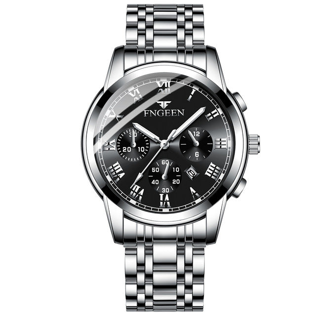 Successful man business clock non-mechanical men watch grandeur quartz mens watches waterproof luminous male watch Montre Homme