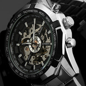 WINNER New Men Automatic Mechanical Watches Skeleton Clock Male Business Causal Watches Gifts Relogio Masculino erkek kol saati