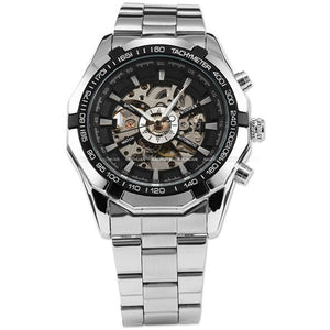 WINNER New Men Automatic Mechanical Watches Skeleton Clock Male Business Causal Watches Gifts Relogio Masculino erkek kol saati