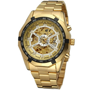 WINNER New Men Automatic Mechanical Watches Skeleton Clock Male Business Causal Watches Gifts Relogio Masculino erkek kol saati
