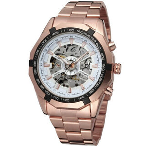 WINNER New Men Automatic Mechanical Watches Skeleton Clock Male Business Causal Watches Gifts Relogio Masculino erkek kol saati