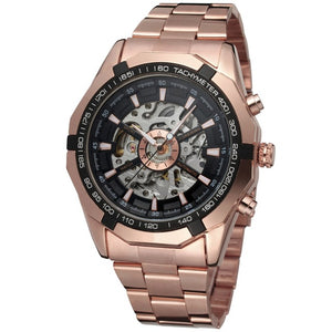 WINNER New Men Automatic Mechanical Watches Skeleton Clock Male Business Causal Watches Gifts Relogio Masculino erkek kol saati