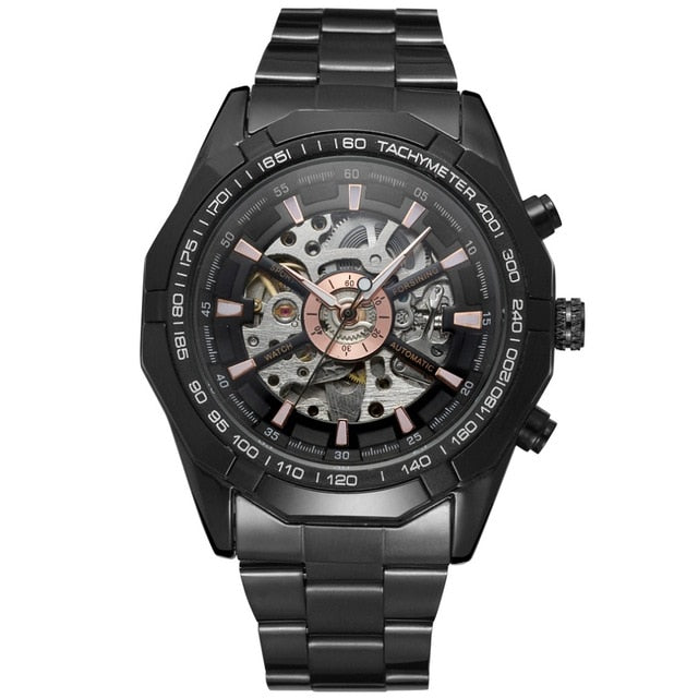 WINNER New Men Automatic Mechanical Watches Skeleton Clock Male Business Causal Watches Gifts Relogio Masculino erkek kol saati
