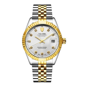 TEVISE Mechanical Watch Luxury Waterproof  Stainless Luminous Auto Date Fashion Business Automatic Men Watch 2019 Relogio