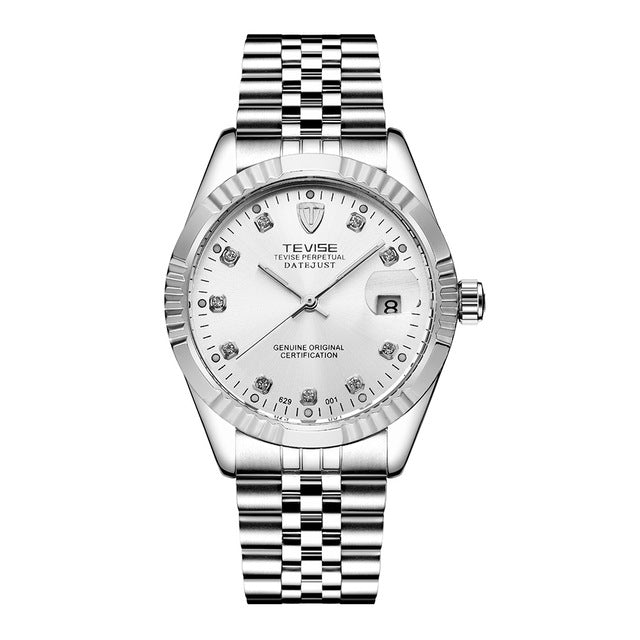 TEVISE Mechanical Watch Luxury Waterproof  Stainless Luminous Auto Date Fashion Business Automatic Men Watch 2019 Relogio