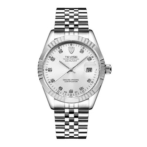 TEVISE Mechanical Watch Luxury Waterproof  Stainless Luminous Auto Date Fashion Business Automatic Men Watch 2019 Relogio