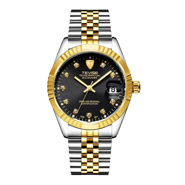 TEVISE Mechanical Watch Luxury Waterproof  Stainless Luminous Auto Date Fashion Business Automatic Men Watch 2019 Relogio