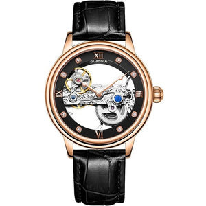 GUANQIN Luminous  Mechanical Automatic men watches Tourbillon 2019 luxury top brand  men clock waterproof gold relogio masculino