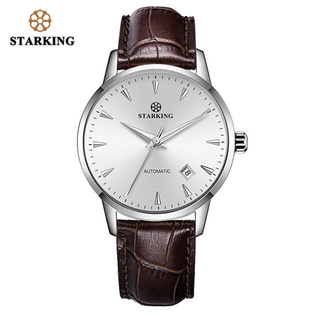 STARKING Mechanical Watch Men Miyota Movt Stainless Steel Wristwatch Sapphire Automatic Self-wind Men Watch Relogio 3ATM AM0171