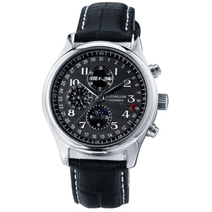 GUANQIN Men Mechanical Watches Leather Luxury Top Brand Waterproof Automatic Wristwatch date Calendar Moon Relogio Masculino