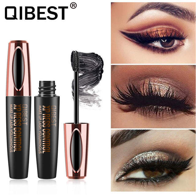4D Silk Fiber Eyelash Mascara Waterproof Rimel 3d Mascara For Eyelash Extension Black Thick Lengthening 4d Rimel Makeup Cosmetic