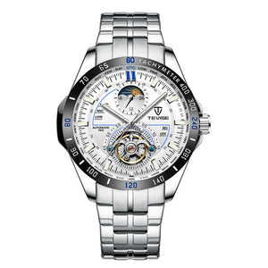 Tevise Brand Luxury Mechanical Automatic Watch Tourbillon Fashion Men Watch Stainless Clock for Male Relogio Masculino Gifts