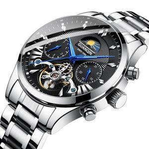 GUANQIN automatic/mechanical/luxury watch men reloj hombre clock men's/mens watches 2019 top brand luxury gold tourbillon mens