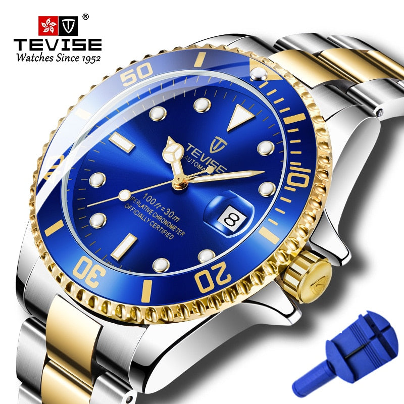 2019 Tevise Top Brand Luxury Men Mechanical Watches Famous Design Automatic Watch Fashion Male Clock Relogio Masculino T801
