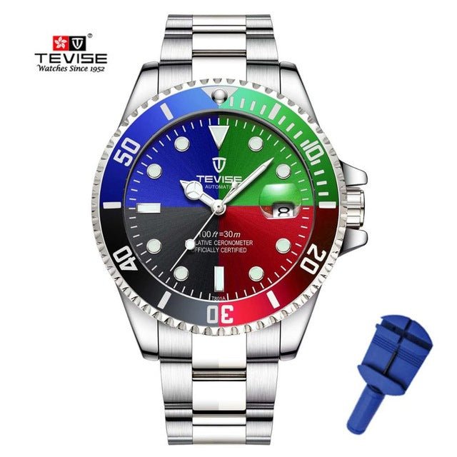 2019 Tevise Top Brand Luxury Men Mechanical Watches Famous Design Automatic Watch Fashion Male Clock Relogio Masculino T801