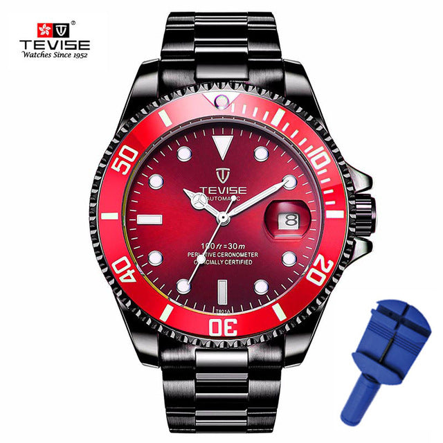 2019 Tevise Top Brand Luxury Men Mechanical Watches Famous Design Automatic Watch Fashion Male Clock Relogio Masculino T801