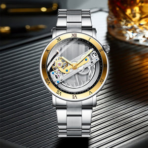 FORSINING Men's Mechanical Watch Men Luxury Skeleton Automatic Watch Self-Wind Clock Sport Wrist Watch Business Wristwatch