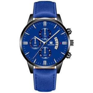 Relogio Masculino watches men fashion Sport box stainless steel leather strap watch Quartz business wristwatch Reloj Hombre 2019