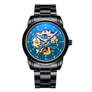 2019 luxury Automatic Watch Fashion Casual Men’s Watch Top Brand Luxury Skeleton Mechanical Watch Water Resistant Luminous Hands