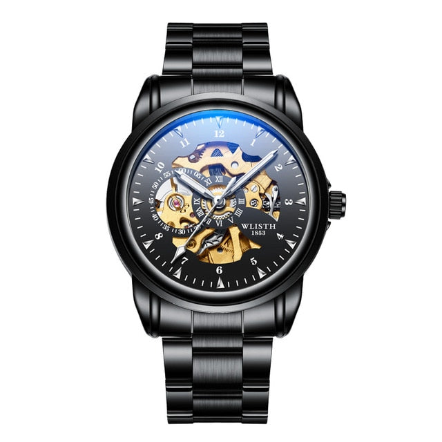 2019 luxury Automatic Watch Fashion Casual Men’s Watch Top Brand Luxury Skeleton Mechanical Watch Water Resistant Luminous Hands