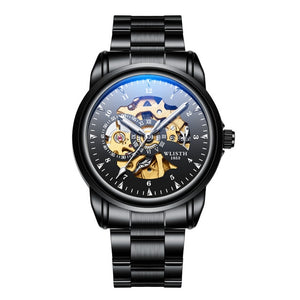 2019 luxury Automatic Watch Fashion Casual Men’s Watch Top Brand Luxury Skeleton Mechanical Watch Water Resistant Luminous Hands