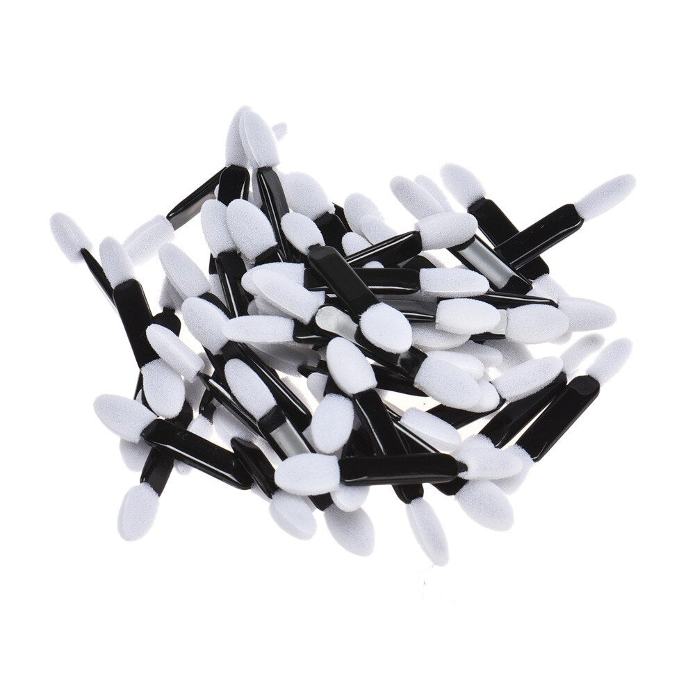 Hot Sale 50pcs Eye Shadow Applicator for Eye Makeup Shadow Sponge Brushes Cosmetic Tool pincel maquiagem