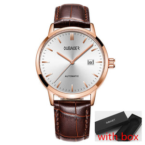 2018 New Men's WristWatch OUBAOER Stainless steel Casual Automatic Mechanical Watches Male reloj hombre