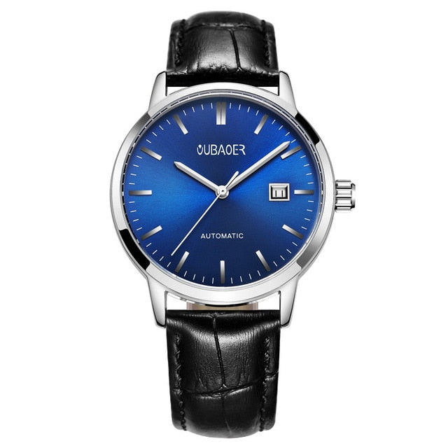 2018 New Men's WristWatch OUBAOER Stainless steel Casual Automatic Mechanical Watches Male reloj hombre