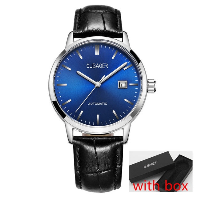 2018 New Men's WristWatch OUBAOER Stainless steel Casual Automatic Mechanical Watches Male reloj hombre