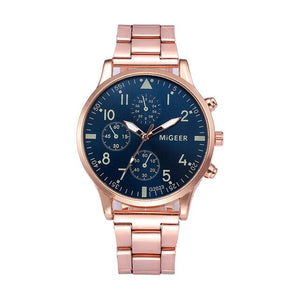 Fashion Man Crystal Stainless Steel Analog Quartz Wrist Watch Men's watch Wrist Party decoration Business Watch gif for male man