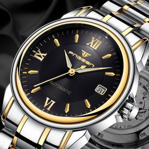 FNGEEN Full Automatic Watch Men Gold Mechanical Watches Waterproof Luminous Hands With Date Calendar montre automatique homme