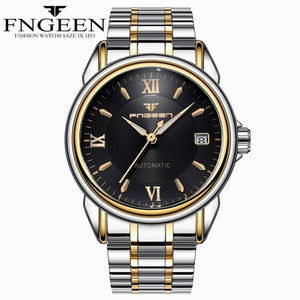 FNGEEN Full Automatic Watch Men Gold Mechanical Watches Waterproof Luminous Hands With Date Calendar montre automatique homme