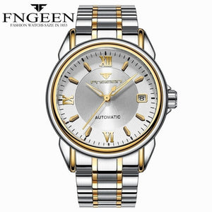 FNGEEN Full Automatic Watch Men Gold Mechanical Watches Waterproof Luminous Hands With Date Calendar montre automatique homme