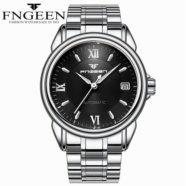 FNGEEN Full Automatic Watch Men Gold Mechanical Watches Waterproof Luminous Hands With Date Calendar montre automatique homme