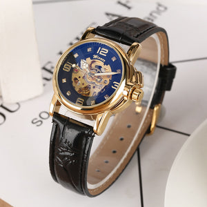 Women Watches Black Silver Golden Skeleton Watch Automatic-self-winding Mechanical Watches Elegant Luxury Timepieces Gifts