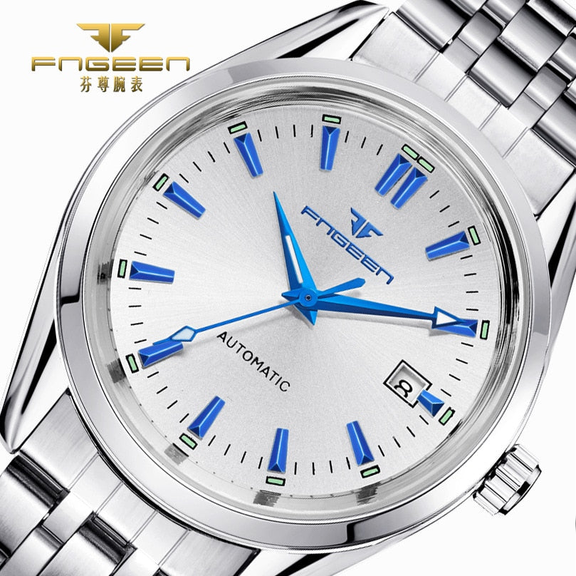 Mens Wrist Watch 2019 Top Brand Luxury Watches Male Luminous Calendar Waterproof Stainless Steel Automatic Mechanical Wristwatch