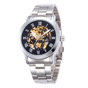 New Steampunk Watches Men Vintage Bronze Automatic Mechanical Skeleton Wrist Watches Men's Mechanical Watch Relogio Masculino