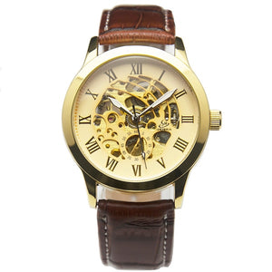 New Steampunk Watches Men Vintage Bronze Automatic Mechanical Skeleton Wrist Watches Men's Mechanical Watch Relogio Masculino